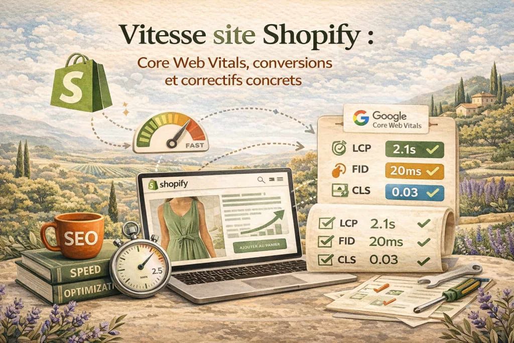 Vitesse de site Shopify Core Web Vitals, conversions et correctifs concrets