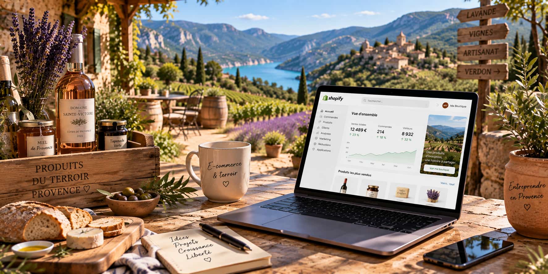 E-commerce au cœur de la Provence